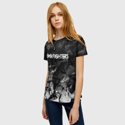Женская футболка 3D Foo Fighters black graphite - фото 2