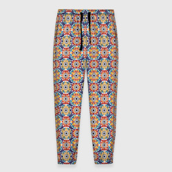 Мужские брюки 3D Марокканская мозаика цветочный узор