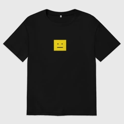 Женская футболка хлопок Oversize Покер фейс