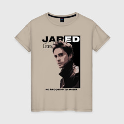 Женская футболка хлопок Jared Joseph Leto 30 Seconds To Mars