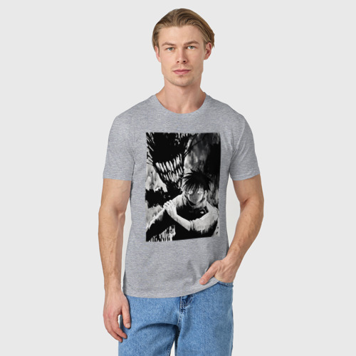 Мужская футболка хлопок с принтом Магическая битва Юта Оккоцу, фото на моделе #1