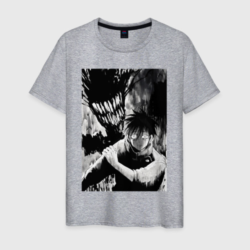 Мужская футболка хлопок с принтом Магическая битва Юта Оккоцу, вид спереди #2
