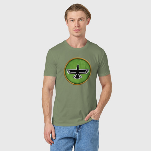 Мужская футболка хлопок Персия Rome: Total War Alexander, цвет авокадо - фото 3