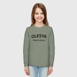 Детский лонгслив хлопок Olesya never alone - motto - фото 2