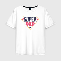 Мужская футболка хлопок Oversize Super dad