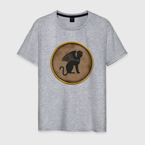 Мужская футболка хлопок Мятежники-эллины Rome: Total War, цвет меланж