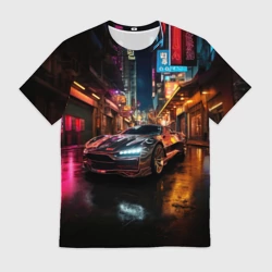 Мужская футболка 3D Шикарный спорткар 