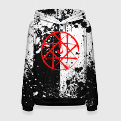 Женская толстовка 3D Стальной алхимик - брызги черно-белые