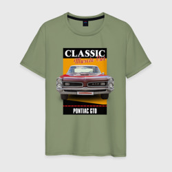 Мужская футболка хлопок Американский маслкар 60-х Pontiac GTO