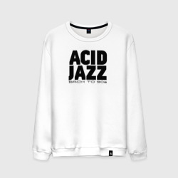 Мужской свитшот хлопок Acid jazz in black