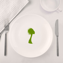 Набор: тарелка + кружка Green girl - фото 2