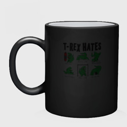 Кружка хамелеон T-rex hates - фото 2