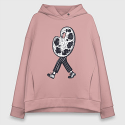 Женское худи Oversize хлопок Человек палитра