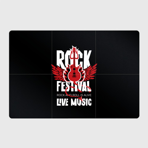 Магнитный плакат 3Х2 Rock festival - live music