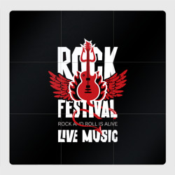 Магнитный плакат 3Х3 Rock festival - live music