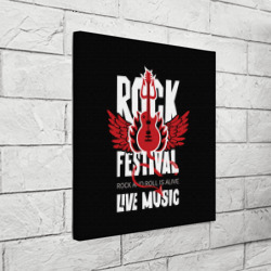 Холст квадратный Rock festival - live music - фото 2