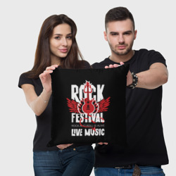 Подушка 3D Rock festival - live music - фото 2