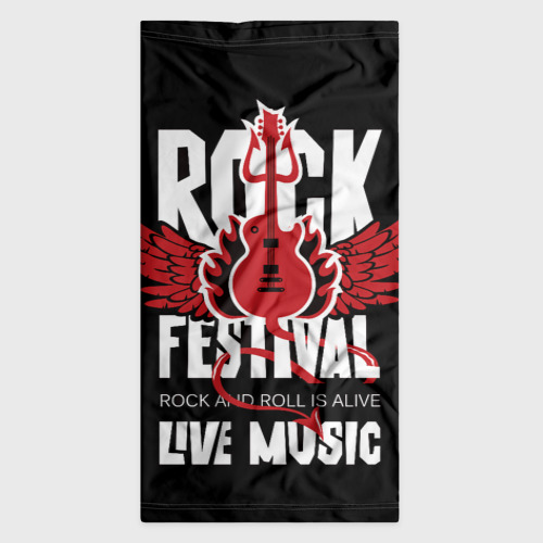 Бандана-труба 3D Rock festival - live music, цвет 3D печать - фото 7