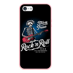 Чехол для iPhone 5/5S матовый Rock and roll - punk