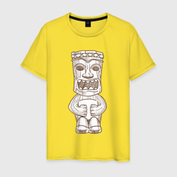 Кричащий тотем – Мужская футболка хлопок с принтом купить со скидкой в -20%