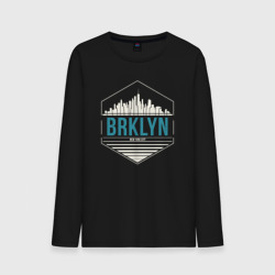 Мужской лонгслив хлопок Brooklyn city