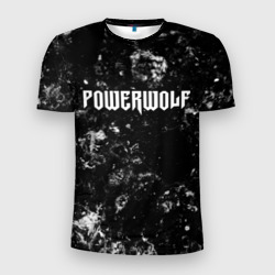 Мужская футболка 3D Slim Powerwolf black ice