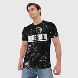 Мужская футболка 3D Lindemann black ice - фото 2