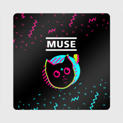 Магнит виниловый Квадрат Muse - rock star cat