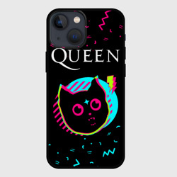 Чехол для iPhone 13 mini Queen - rock star cat