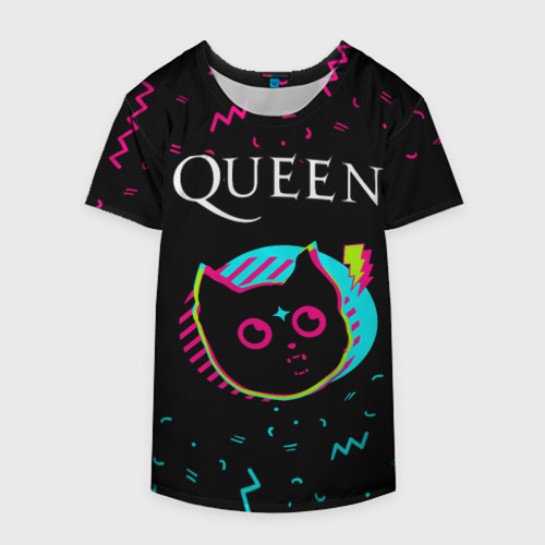 Накидка на куртку 3D Queen - rock star cat, цвет 3D печать - фото 4