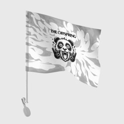 Флаг для автомобиля The Offspring рок панда на светлом фоне