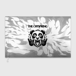 Флаг 3D The Offspring рок панда на светлом фоне