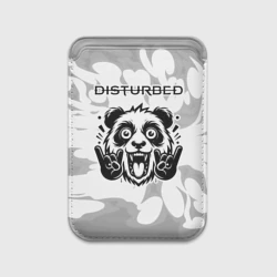 Картхолдер Magsafe магнитный Disturbed рок панда на светлом фоне