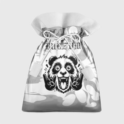 Подарочный 3D мешок Burzum рок панда на светлом фоне