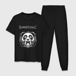 Мужская пижама хлопок Evanescence rock panda