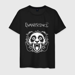 Мужская футболка хлопок Evanescence rock panda