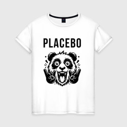 Женская футболка хлопок Placebo - rock panda