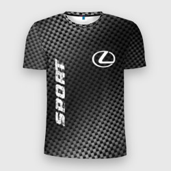 Lexus sport carbon – Мужская футболка 3D Slim с принтом купить со скидкой в -9%
