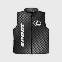 Детский жилет утепленный 3D Lexus sport carbon