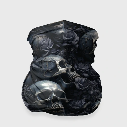 Бандана-труба 3D Пепельное поле