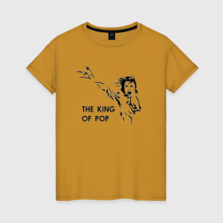 Женская футболка хлопок Michael Jackson - the king of pop