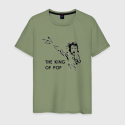 Мужская футболка хлопок Michael Jackson - the king of pop