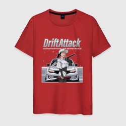 Дрифт атака - samurai girl – Мужская футболка хлопок с принтом купить со скидкой в -20%
