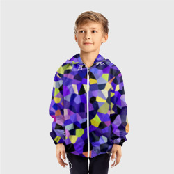 Детская ветровка 3D Мозаика фиолетовая - фото 2