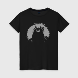 Женская футболка хлопок Smiling Totoro