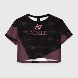 Женская футболка Crop-top 3D Adele hello