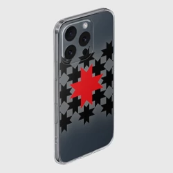 Чехол для iPhone 16 Pro Max силиконовый с защитой камеры Этно серый - фото 2