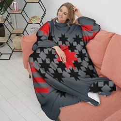 Плед с рукавами Этно серый - фото 2