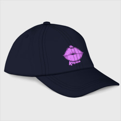 Губы в ярко-фиолетовом цвете мини - ms крутая – Бейсболка с принтом купить со скидкой в -20%
