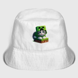 Женская панама хлопок Kitten creeper collaboration - ai art